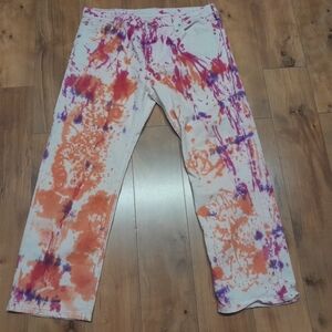 Custom Levi’s 569 TIE DYE Baggy Jeans Loose Straight 36X30 Handmade
